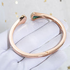 [⭐DORISW]DREAM BRACELET OPEN MALACHITE PINK GOLD