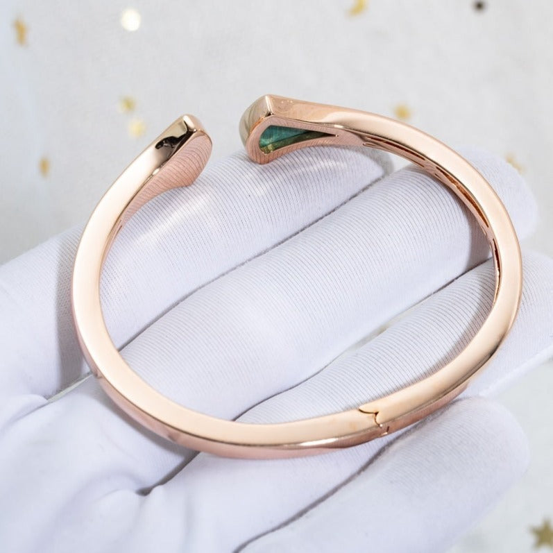 [⭐DORISW]DREAM BRACELET OPEN MALACHITE PINK GOLD
