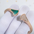 [⭐DORISW]DREAM BRACELET OPEN MALACHITE PINK GOLD