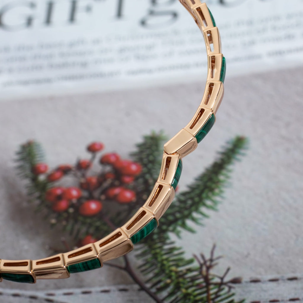 [⭐DORISW]SERPENTI ARMBAND ROSÉGOLD MALACHIT