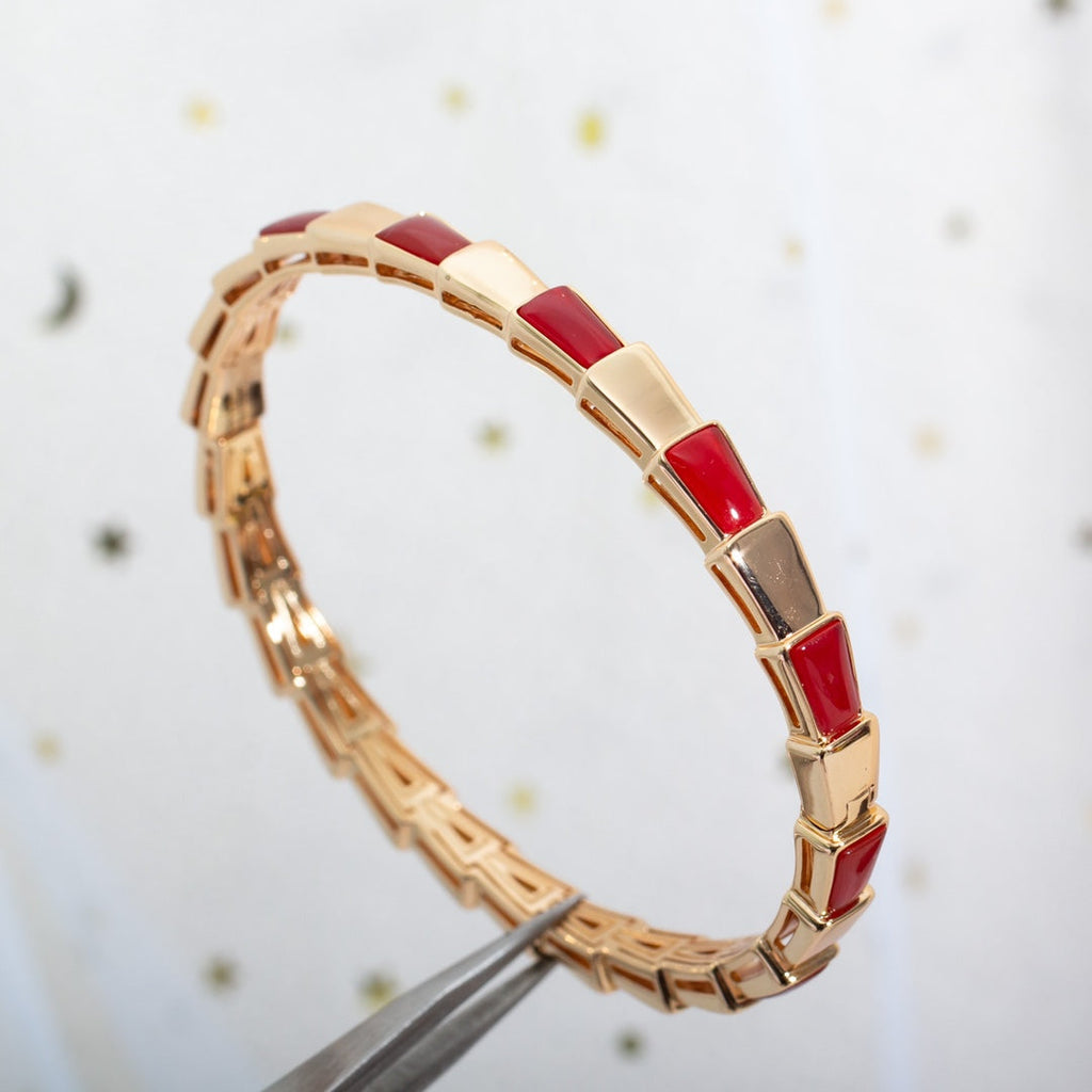 [⭐DORISW]SERPENTI BRACELET PINK GOLD RUBELLITE