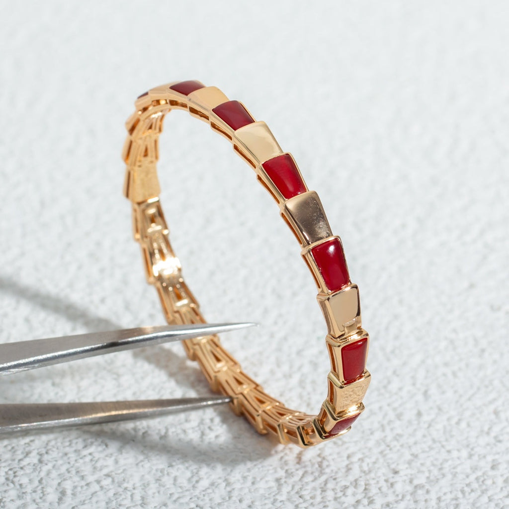 [⭐DORISW]SERPENTI BRACELET PINK GOLD RUBELLITE
