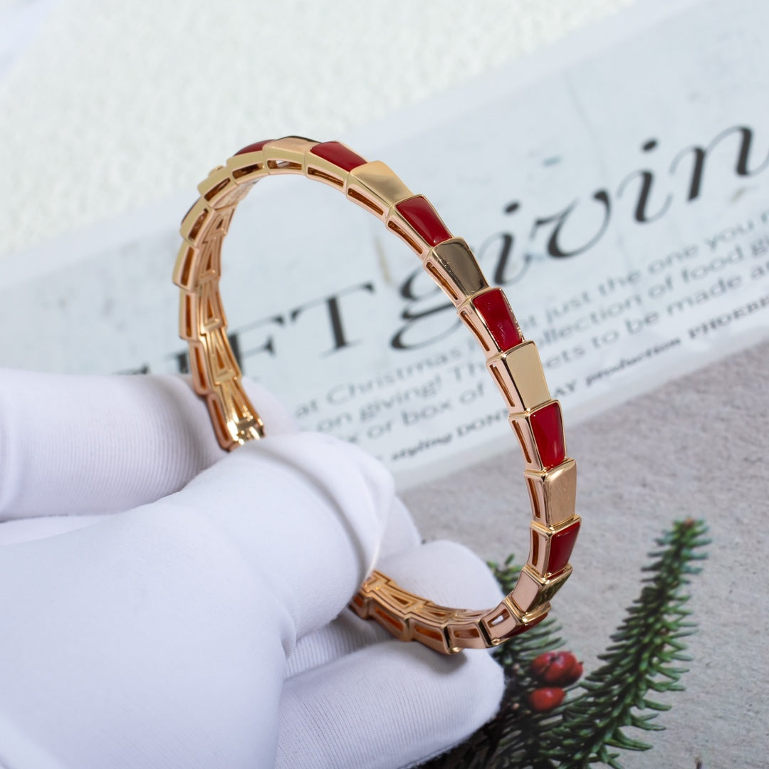[⭐DORISW]SERPENTI BRACELET PINK GOLD RUBELLITE