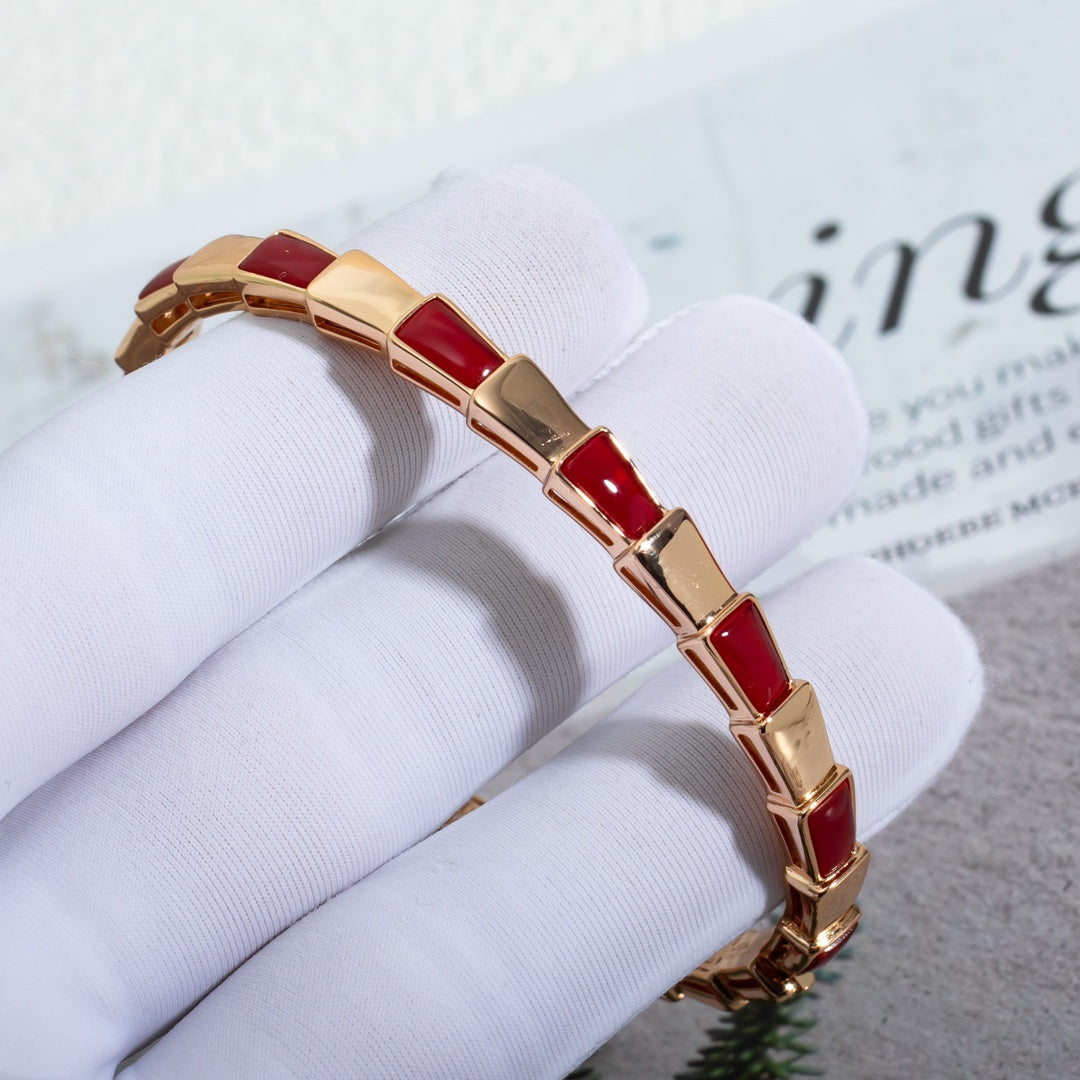 [⭐DORISW]SERPENTI BRACELET PINK GOLD RUBELLITE