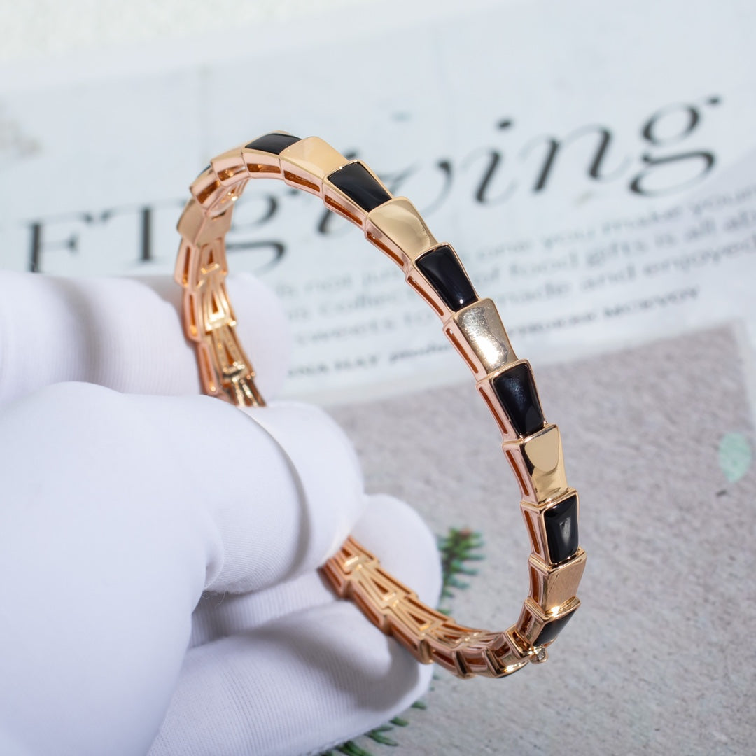 [⭐DORISW]SERPENTI BRACELET PINK GOLD ONYX