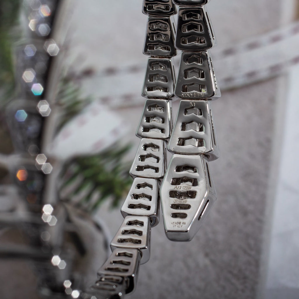 [⭐DORISW]SERPENTI BRACELET 6MM SILVER DIAMOND