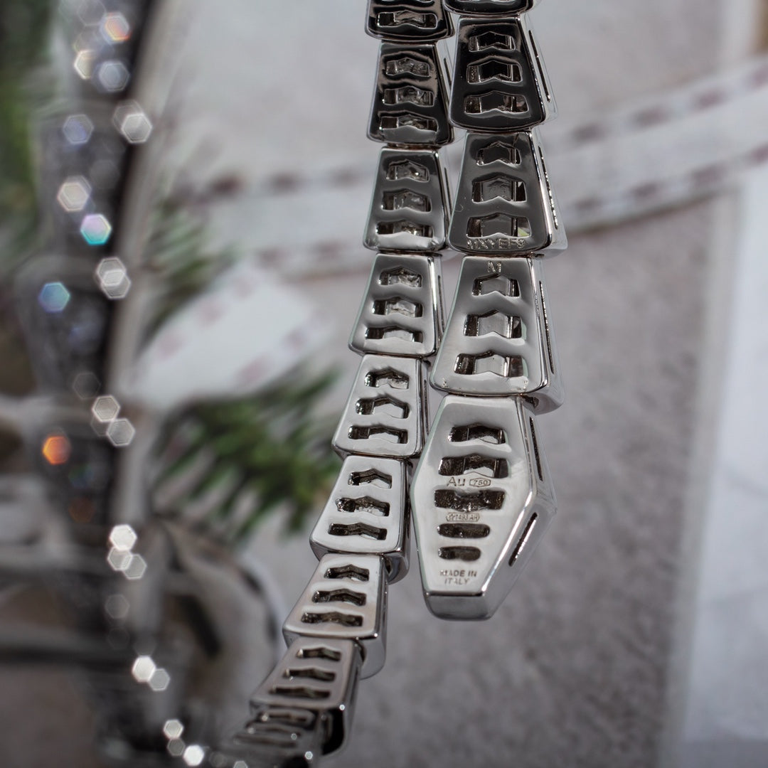 [⭐DORISW]SERPENTI BRACELET 6MM SILVER DIAMOND