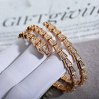 [⭐DORISW]SERPENTI BRACELET PINK GOLD DIAMOND DOUBLE ROW