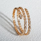 [⭐DORISW]SERPENTI BRACELET PINK GOLD DIAMOND DOUBLE ROW