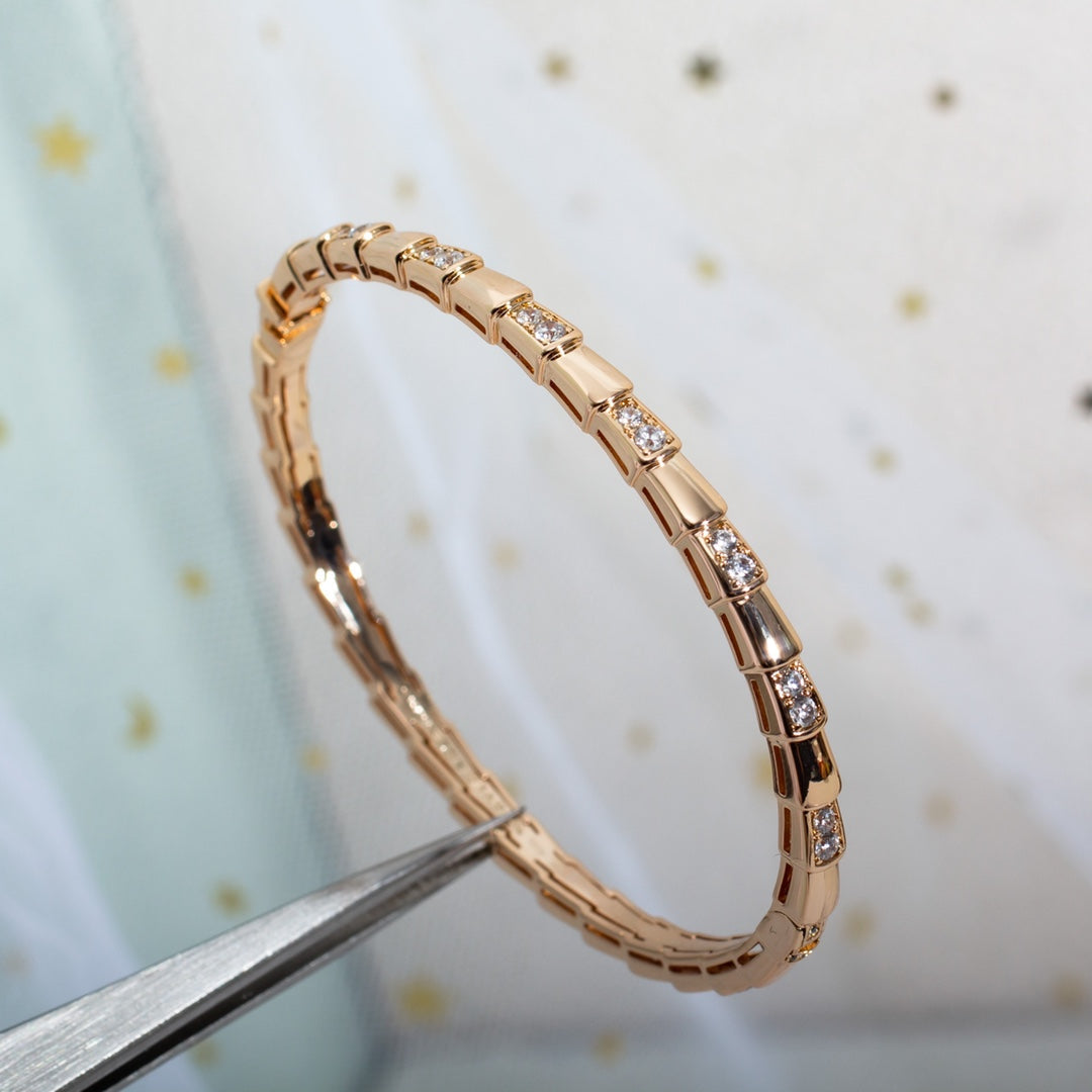 [⭐DORISW]SERPENTI BRACELET PINK GOLD DIAMOND