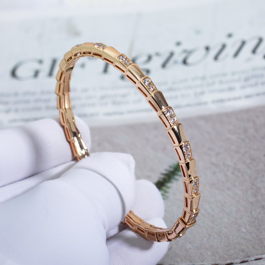 [⭐DORISW]SERPENTI BRACELET PINK GOLD DIAMOND