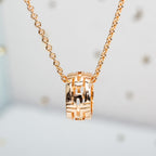 [⭐DORISW]PARENTESI NECKLACE PINK GOLD
