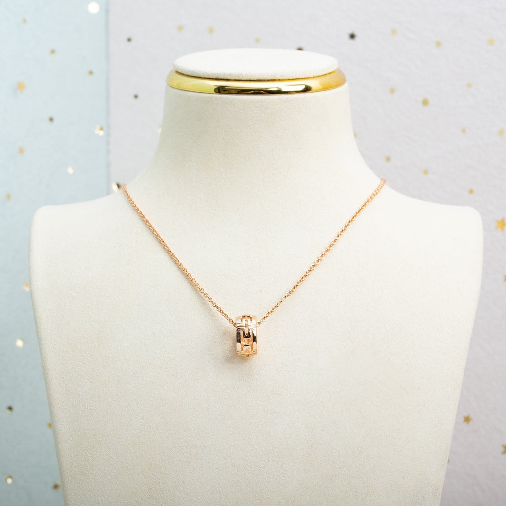 [⭐DORISW]PARENTESI NECKLACE PINK GOLD