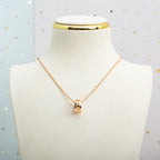 [⭐DORISW]PARENTESI NECKLACE PINK GOLD