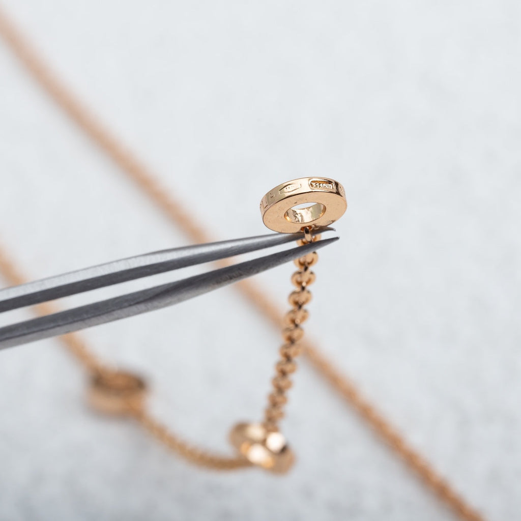 [⭐DORISW]PARENTESI NECKLACE PINK GOLD