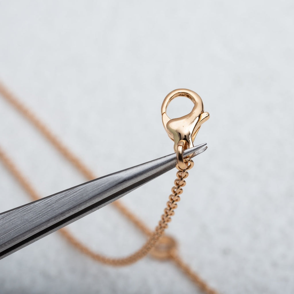 [⭐DORISW]PARENTESI NECKLACE PINK GOLD