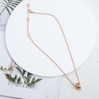 [⭐DORISW]PARENTESI NECKLACE PINK GOLD