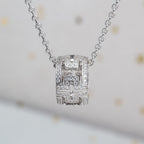 [⭐DORISW]PARENTESI NECKLACE SILVER DIAMOND