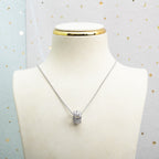 [⭐DORISW]PARENTESI NECKLACE SILVER DIAMOND