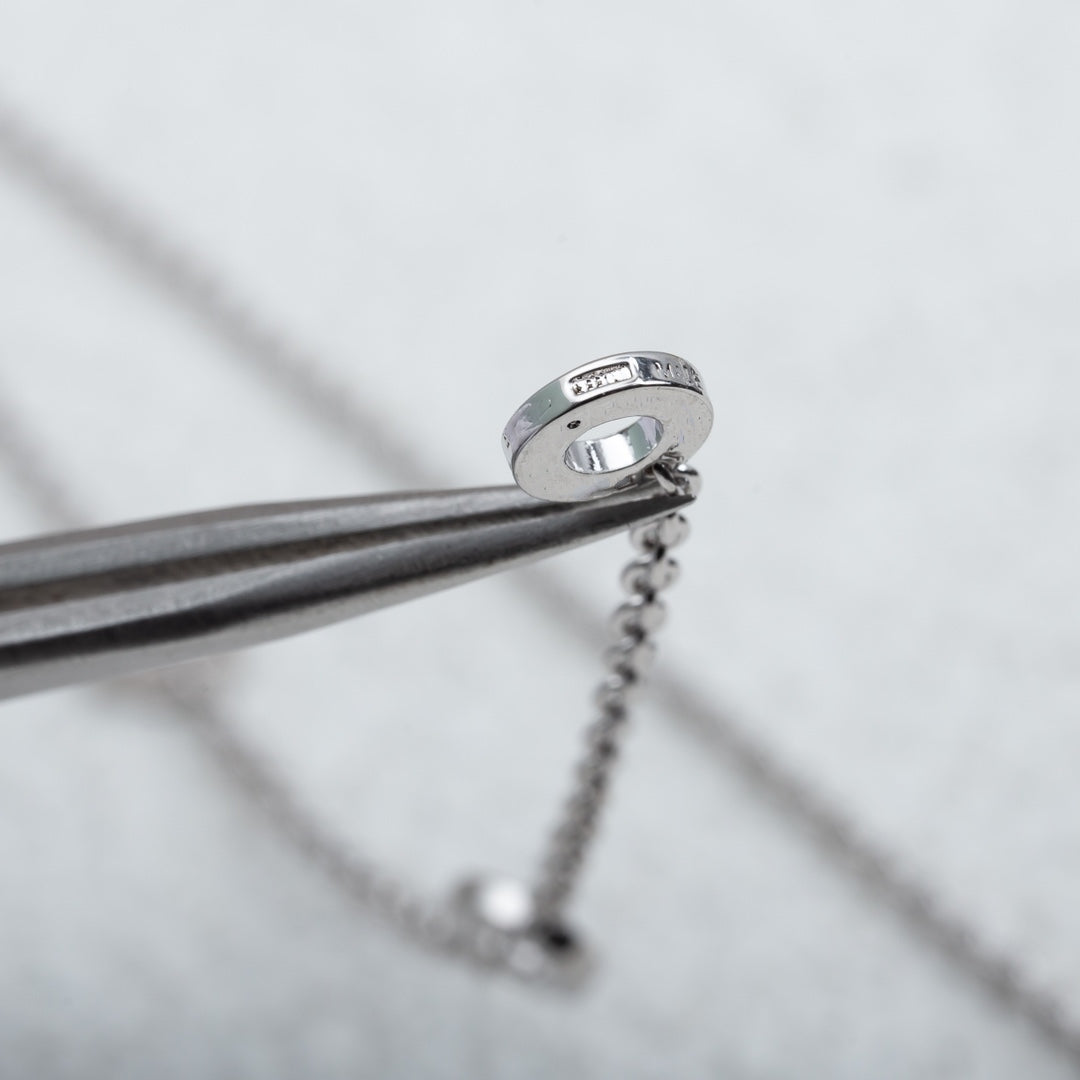 [⭐DORISW]PARENTESI HALSKETTE SILBER DIAMANT