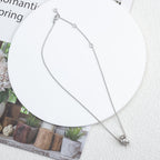 [⭐DORISW]PARENTESI NECKLACE SILVER DIAMOND