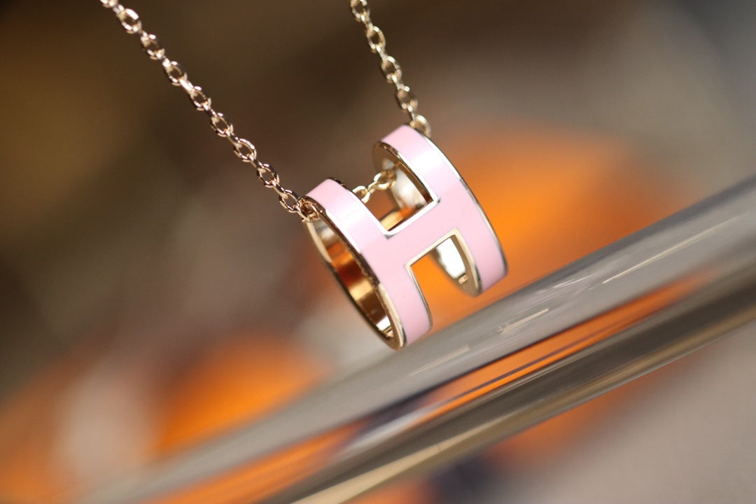 [⭐DORISW] POP H ANHÄNGER ROSÉGOLD
