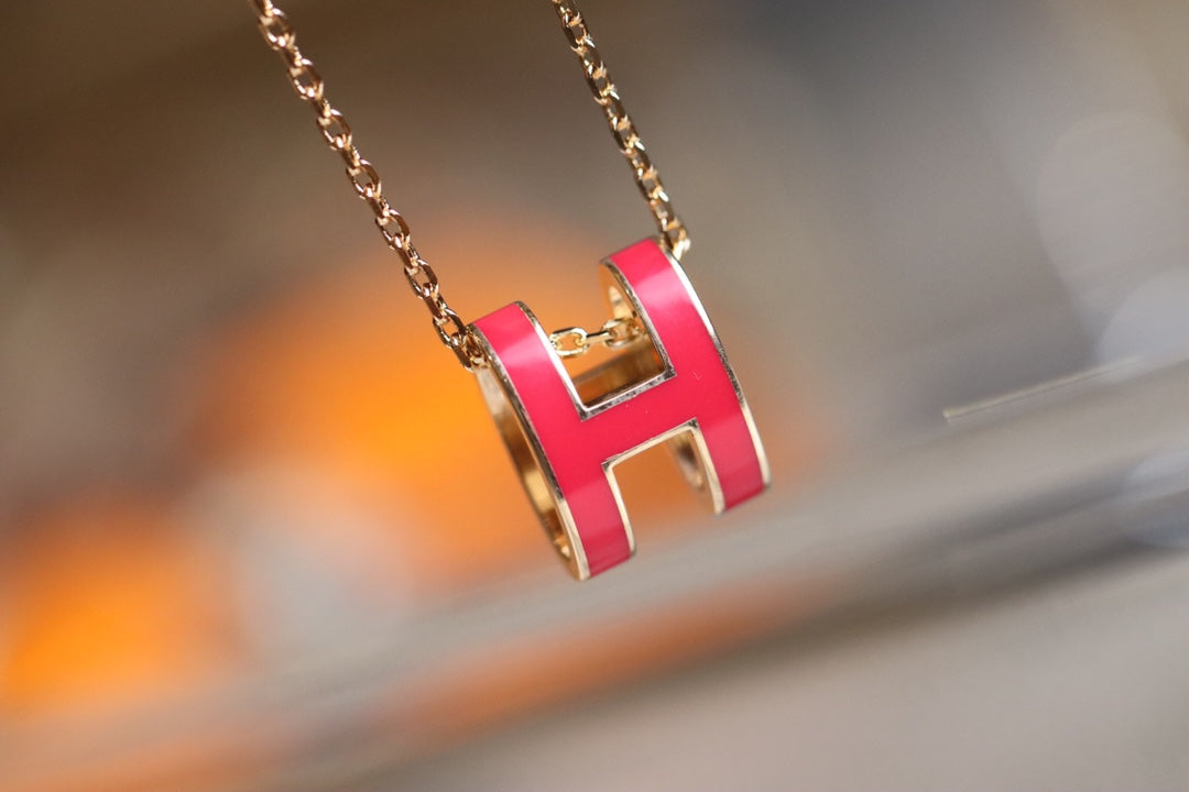 [⭐DORISW] POP H ANHÄNGER ROSÉGOLD