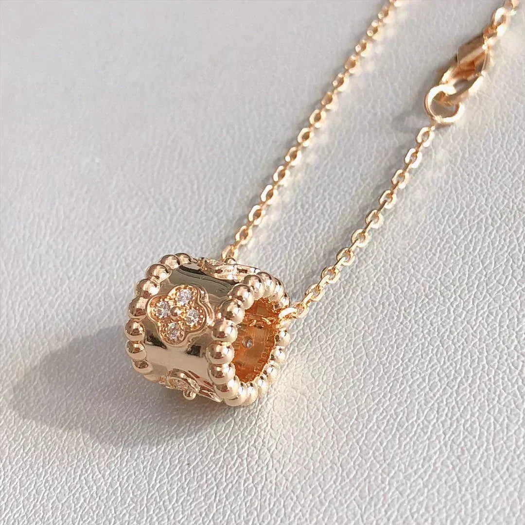 [⭐DORISW] PERLEE ANHÄNGER-HALSKETTE GOLD / ROSÉGOLD