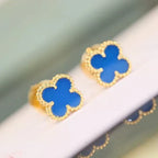 [⭐DORISW] CLOVER MINI 9.5MM TURQUOISE EARRINGS