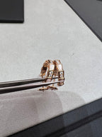 [⭐DORISW]SERPENTI OHRRINGE AUS ROSÉGOLD MIT PERLMUTT