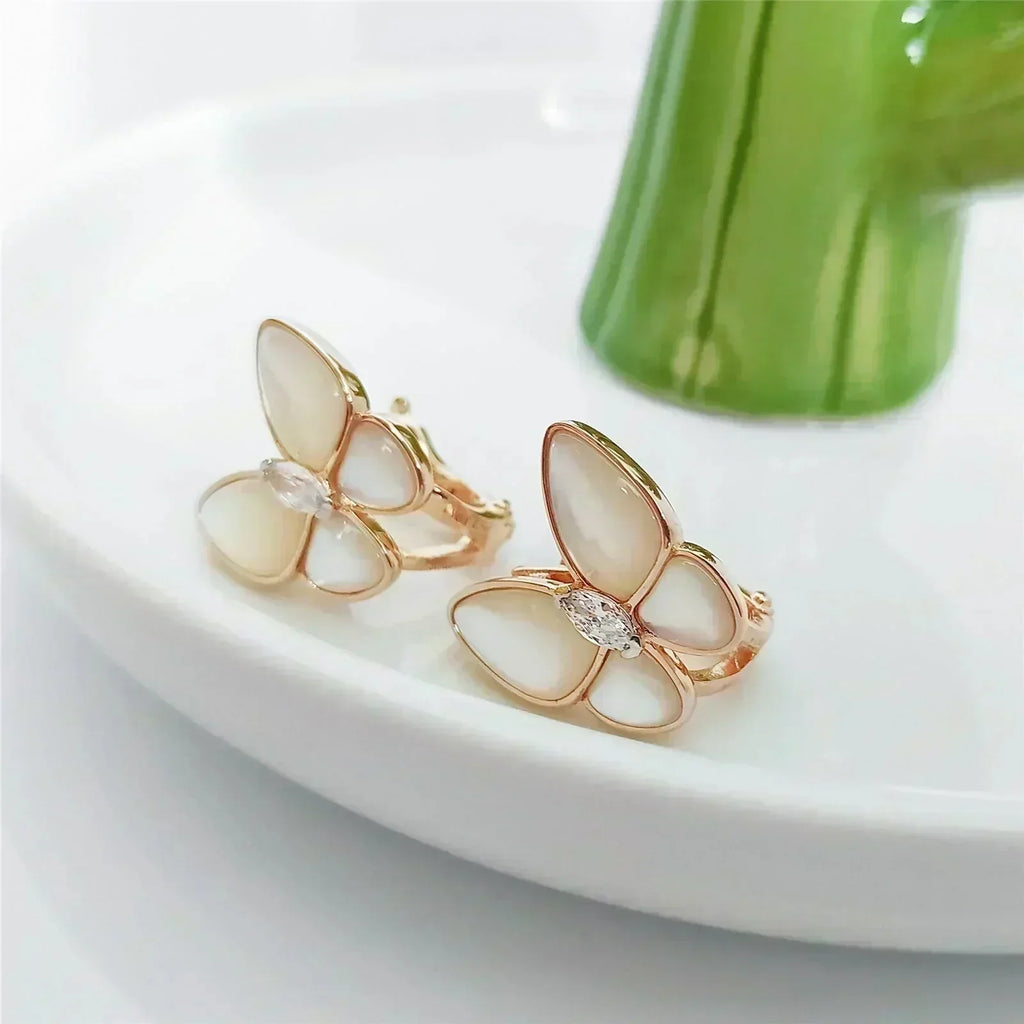 [⭐DORISW] バタフライモップ ダイヤモンドピアス