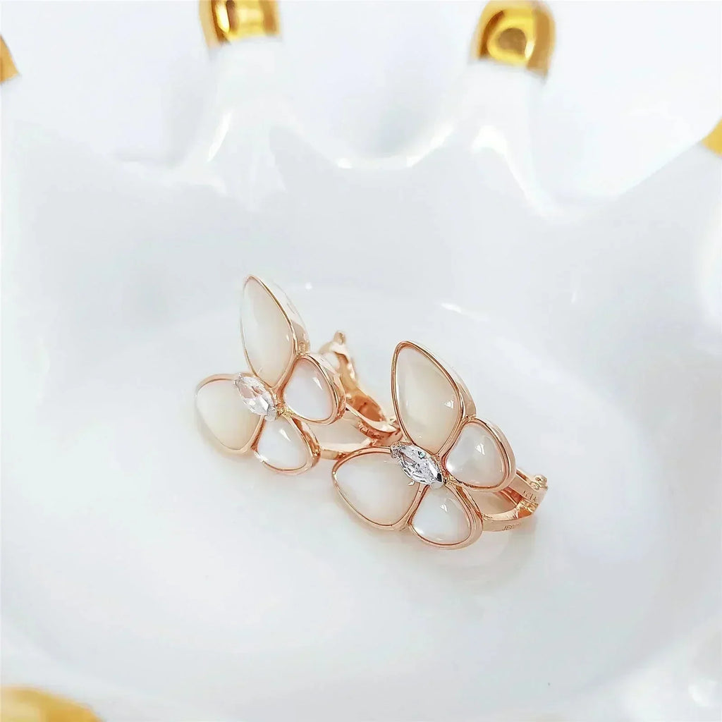[⭐DORISW] バタフライモップ ダイヤモンドピアス