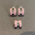 [⭐DORISW] MINI POP H OHRRINGE SILBER PINK