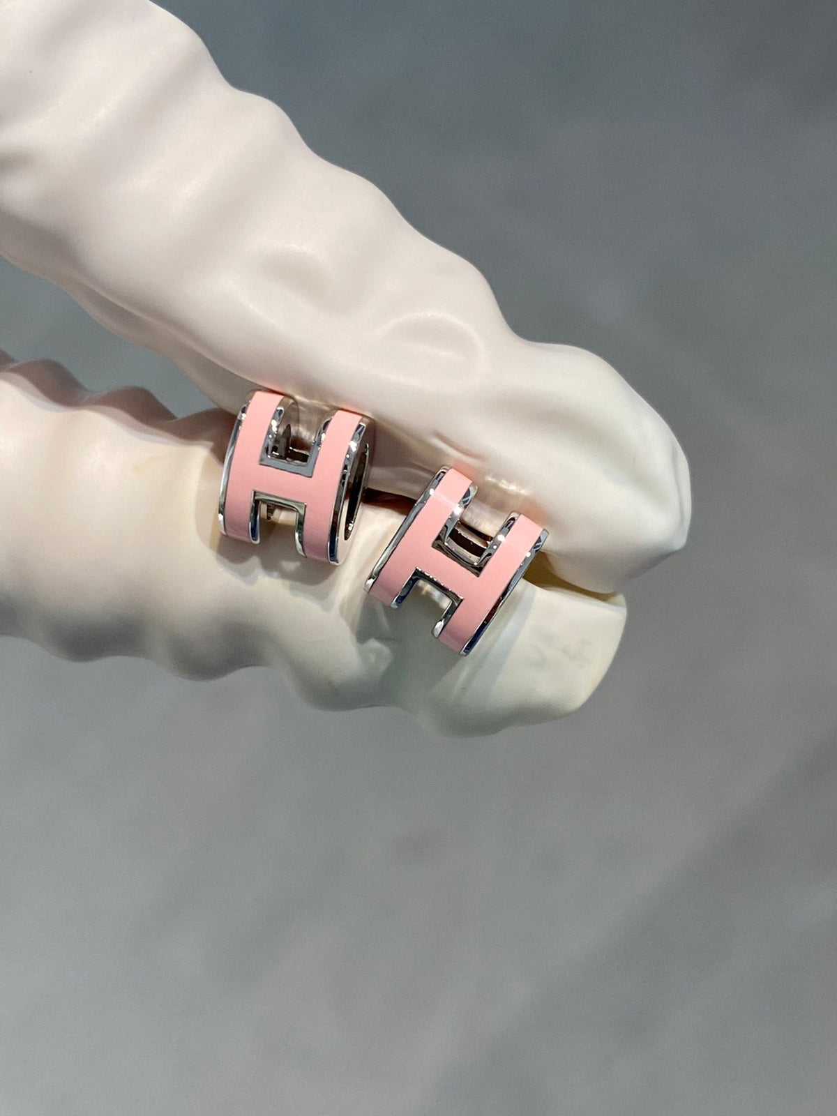 [⭐DORISW] MINI POP H OHRRINGE SILBER PINK