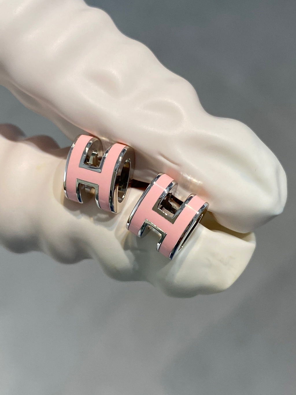 [⭐DORISW] MINI POP H OHRRINGE SILBER PINK