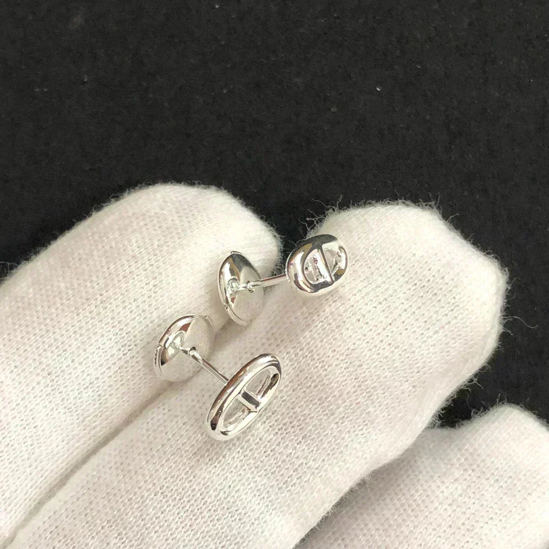[⭐DORISW] CHAINE KLEINE OHRRINGE GOLD UND SILBER