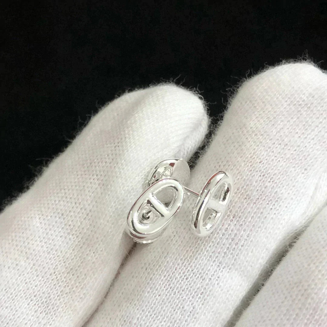[⭐DORISW] CHAINE SMALL EARRINGS GOLD AND SILVER