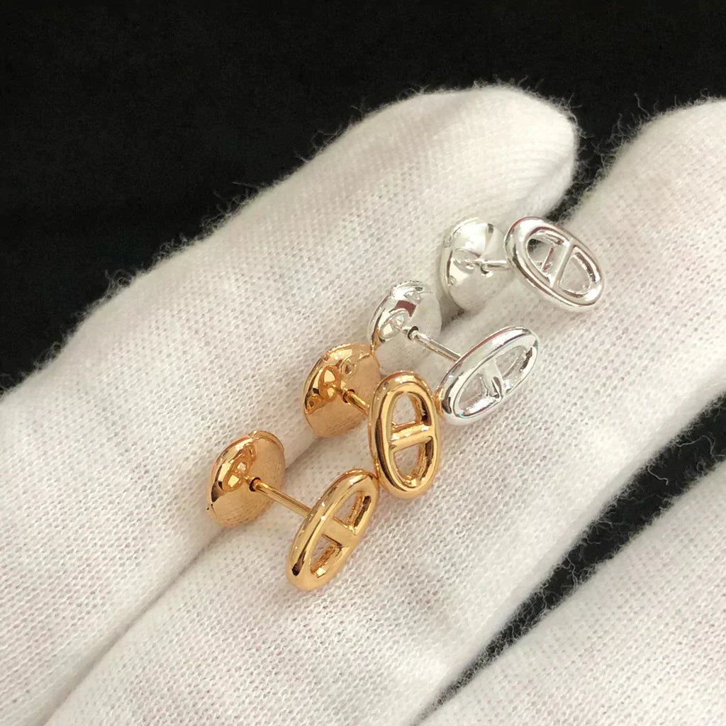 [⭐DORISW] CHAINE SMALL EARRINGS GOLD AND SILVER