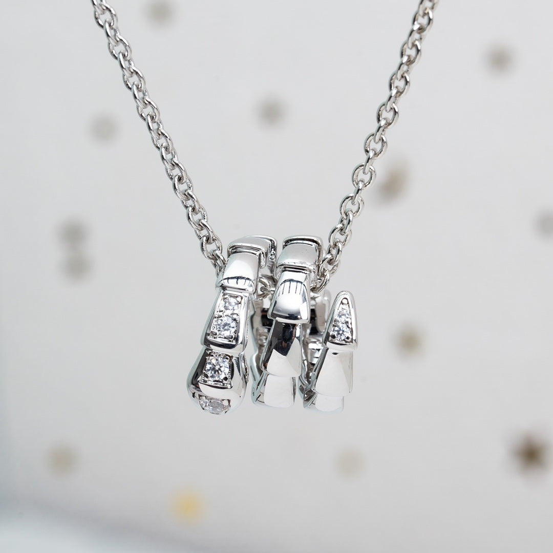 [⭐DORISW]SERPENTI SILBERHALSKETTE DIAMANT