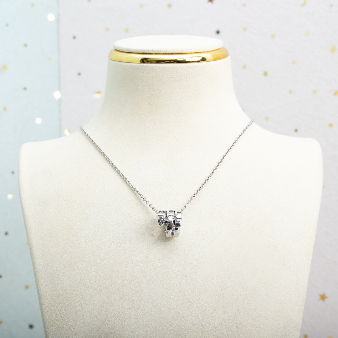 [⭐DORISW]SERPENTI SILBERHALSKETTE DIAMANT