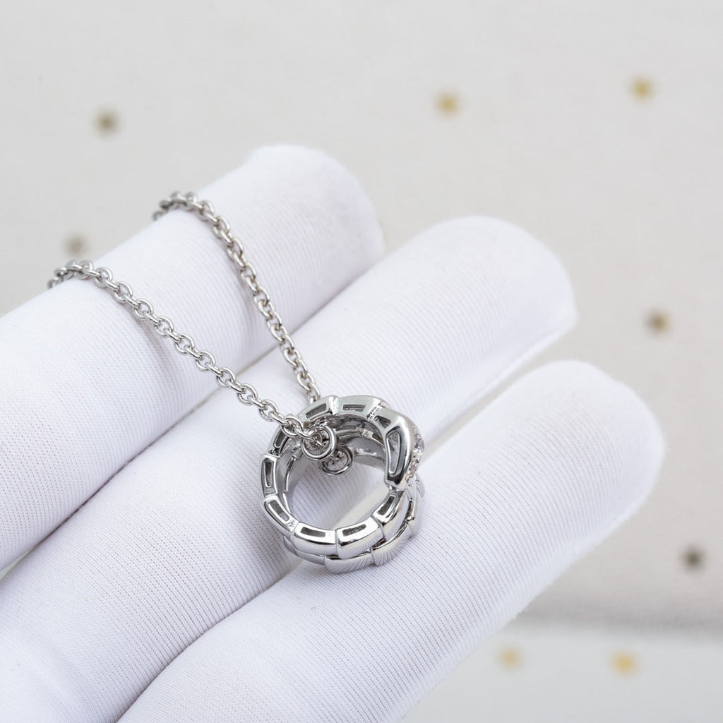 [⭐DORISW]SERPENTI SILBERHALSKETTE DIAMANT