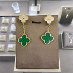 [⭐DORISW] CLOVER  2 MOTIFS  DIAMOND  EARRINGS (MULTIPLE CHOICES)