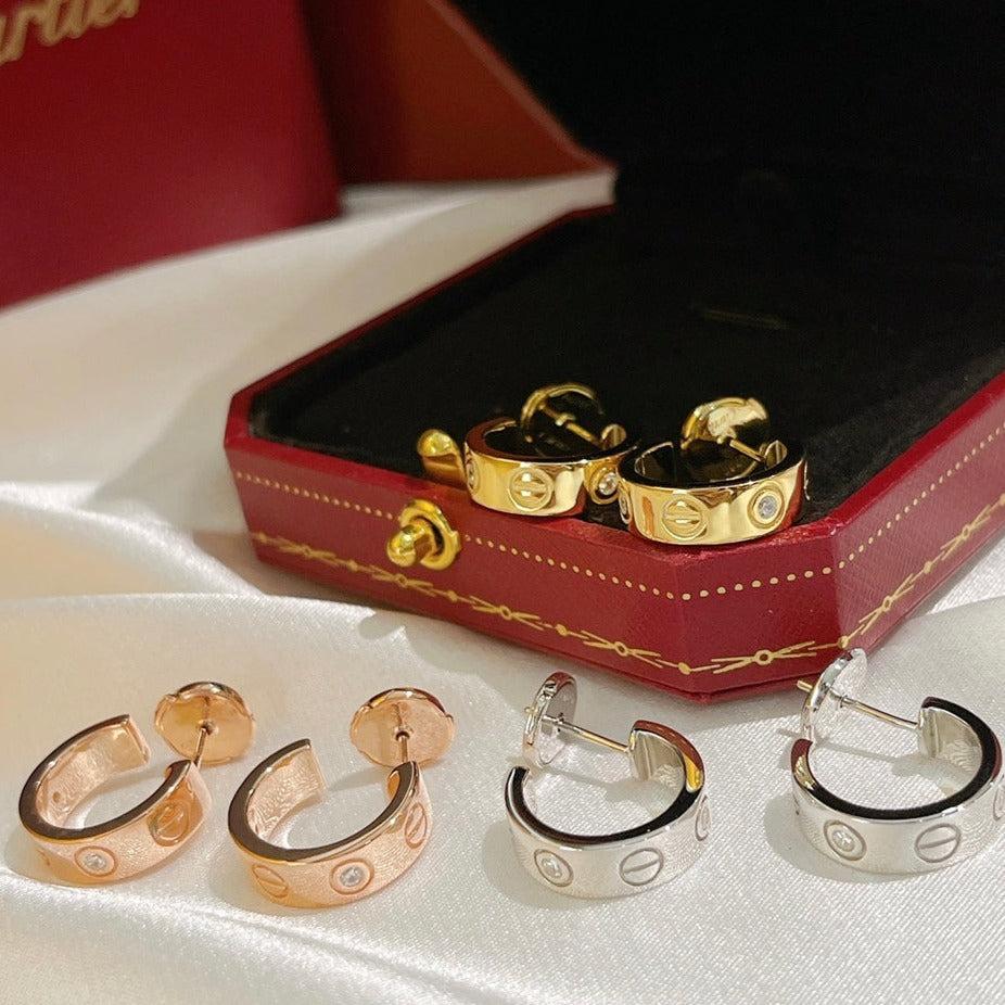 [⭐DORISW] LIEBES-OHRRINGE 5,7MM 2 DIAMANTEN