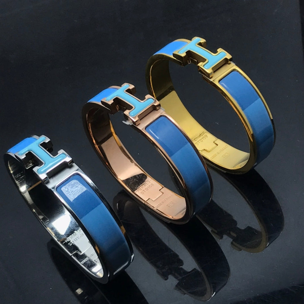 [⭐DORISW] H-ARMBAND BLAUER REGENBOGEN KERAMIK