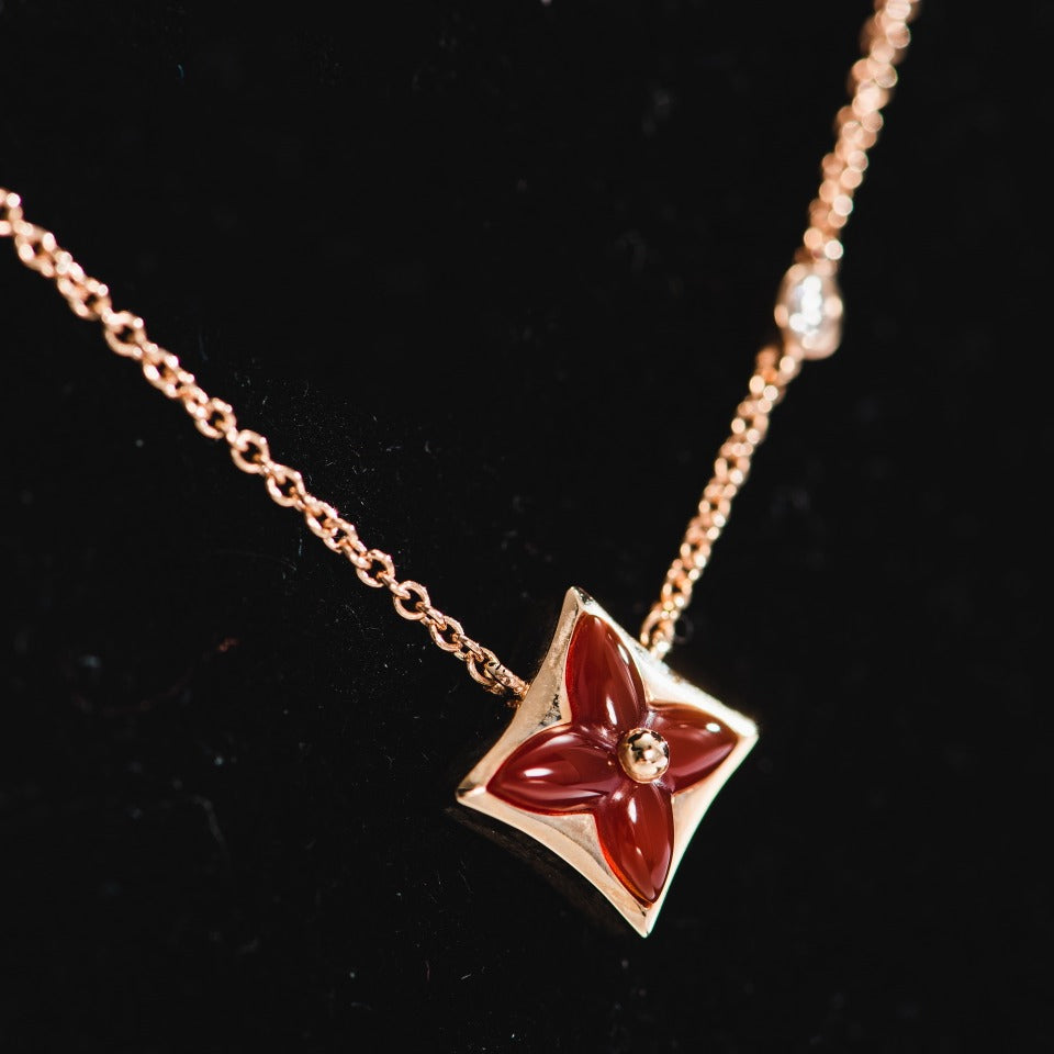 [⭐DORISW] STERN-HALSKETTE ROSÉGOLD 1 DIAMANT