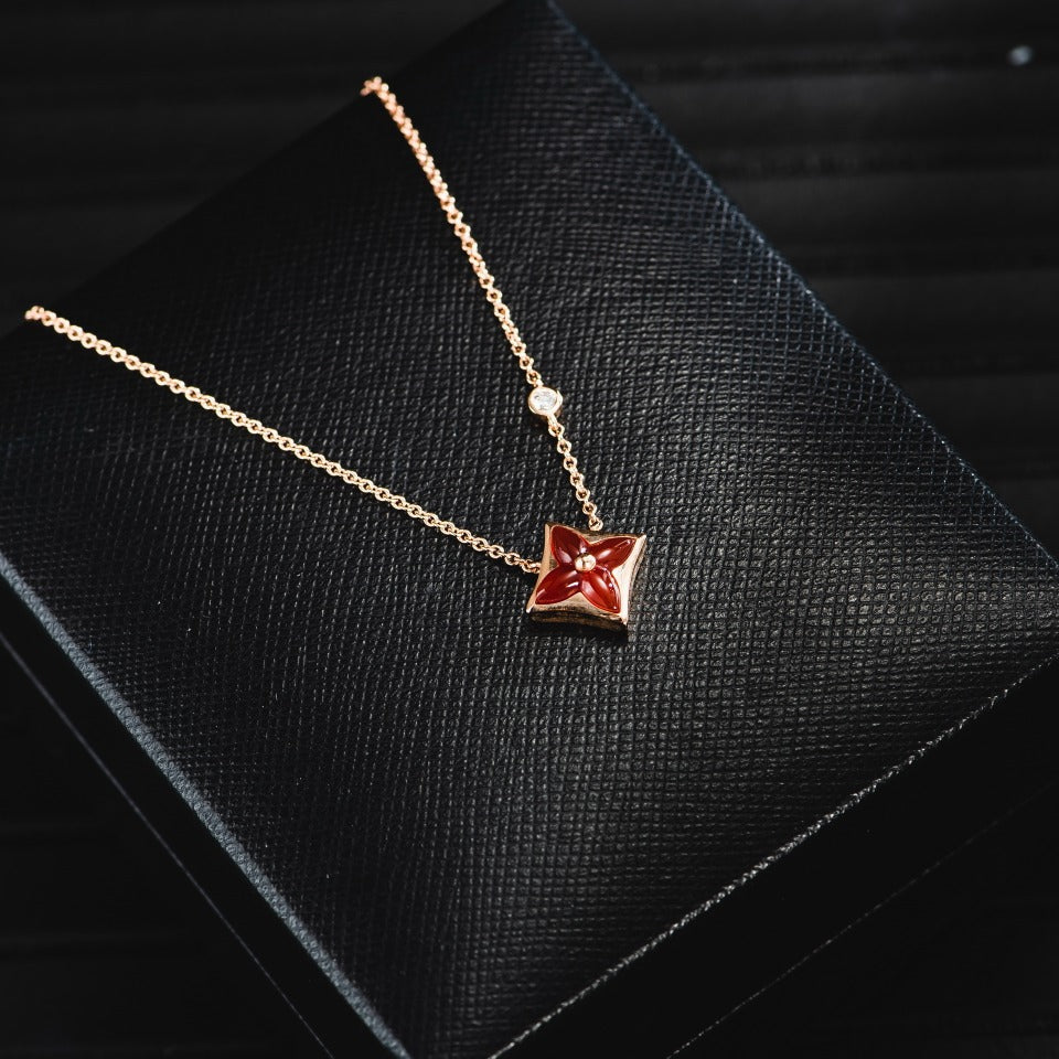 [⭐DORISW] STERN-HALSKETTE ROSÉGOLD 1 DIAMANT