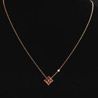 [⭐DORISW] STERN-HALSKETTE ROSÉGOLD 1 DIAMANT