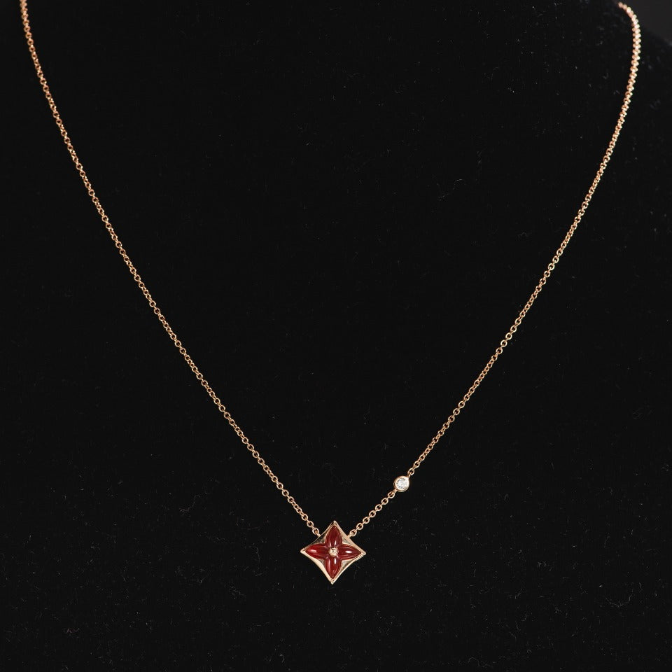 [⭐DORISW] STERN-HALSKETTE ROSÉGOLD 1 DIAMANT