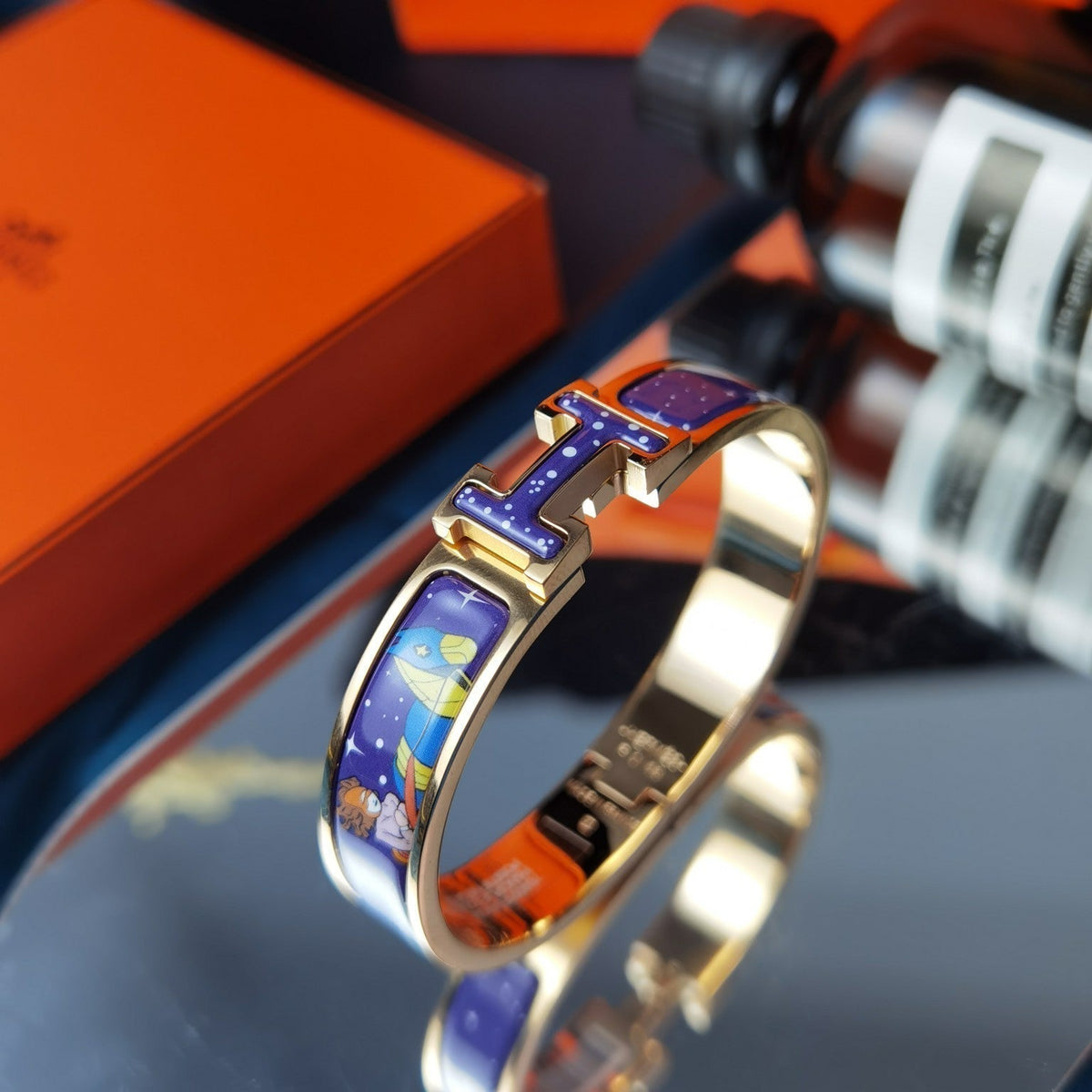 [⭐DORISW] H STAR AND MOON BRACELET 12MM