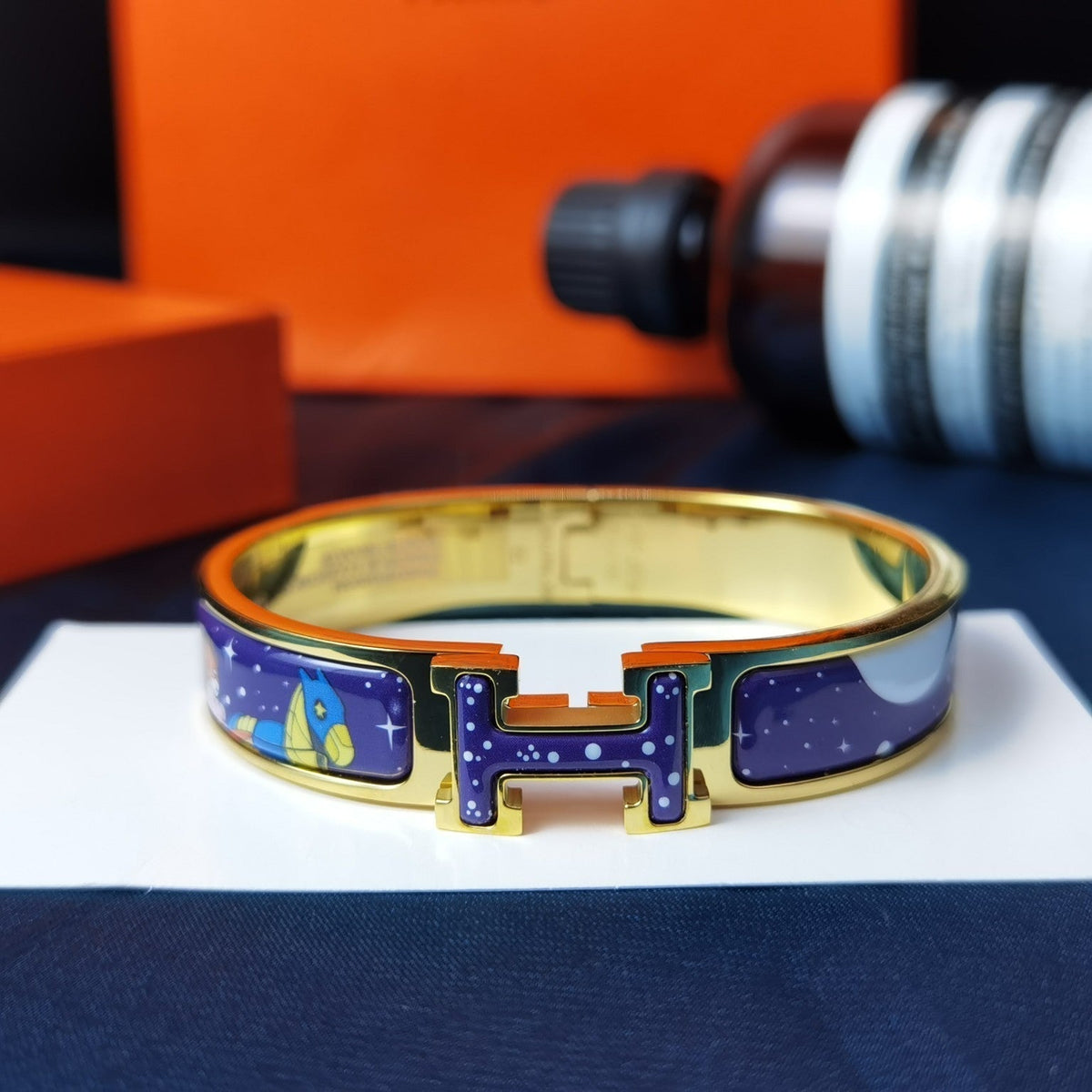 [⭐DORISW] H STAR AND MOON BRACELET 12MM